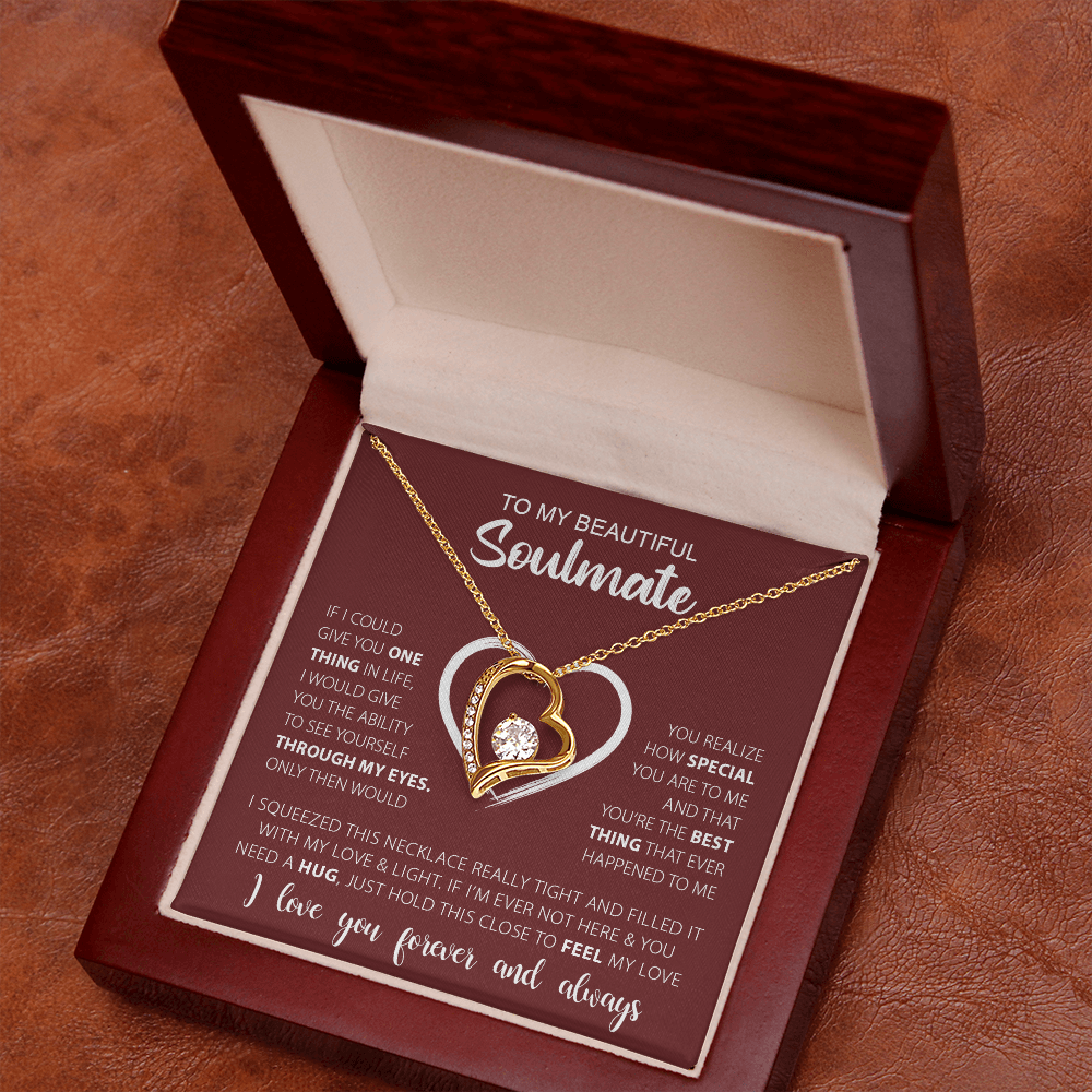 To My Beautiful Soulmate-Forever Love Necklace