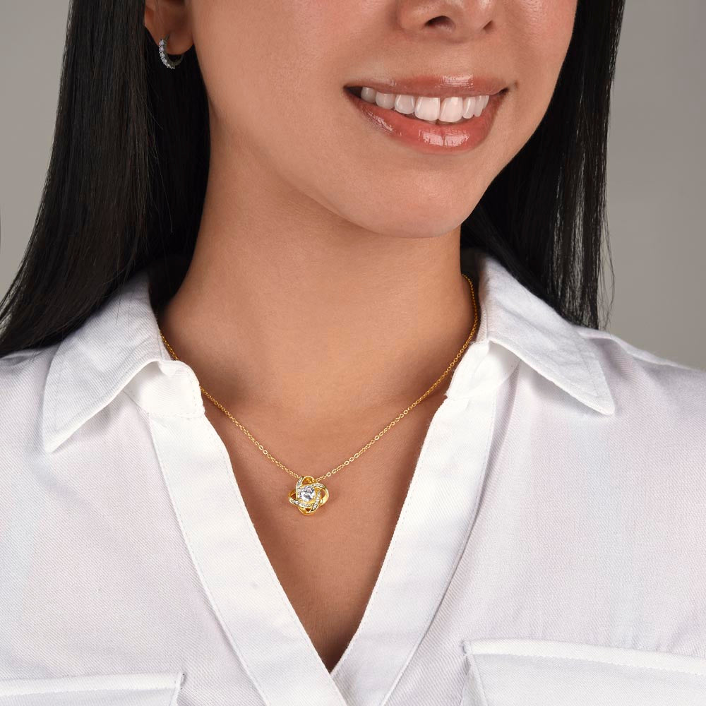Beautiful Wife – Love Knot Necklace, A Gift of Forever Love
