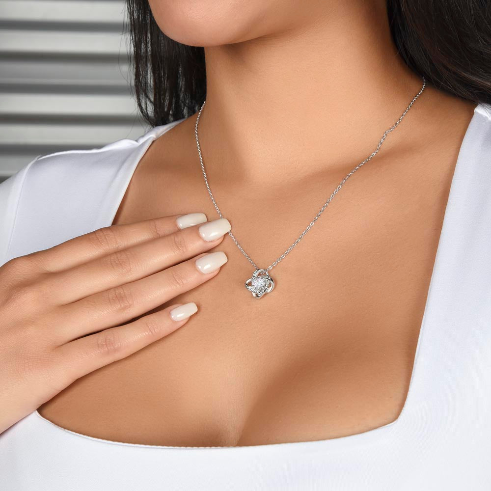 To My Beloved Wife - Love Knot Necklace