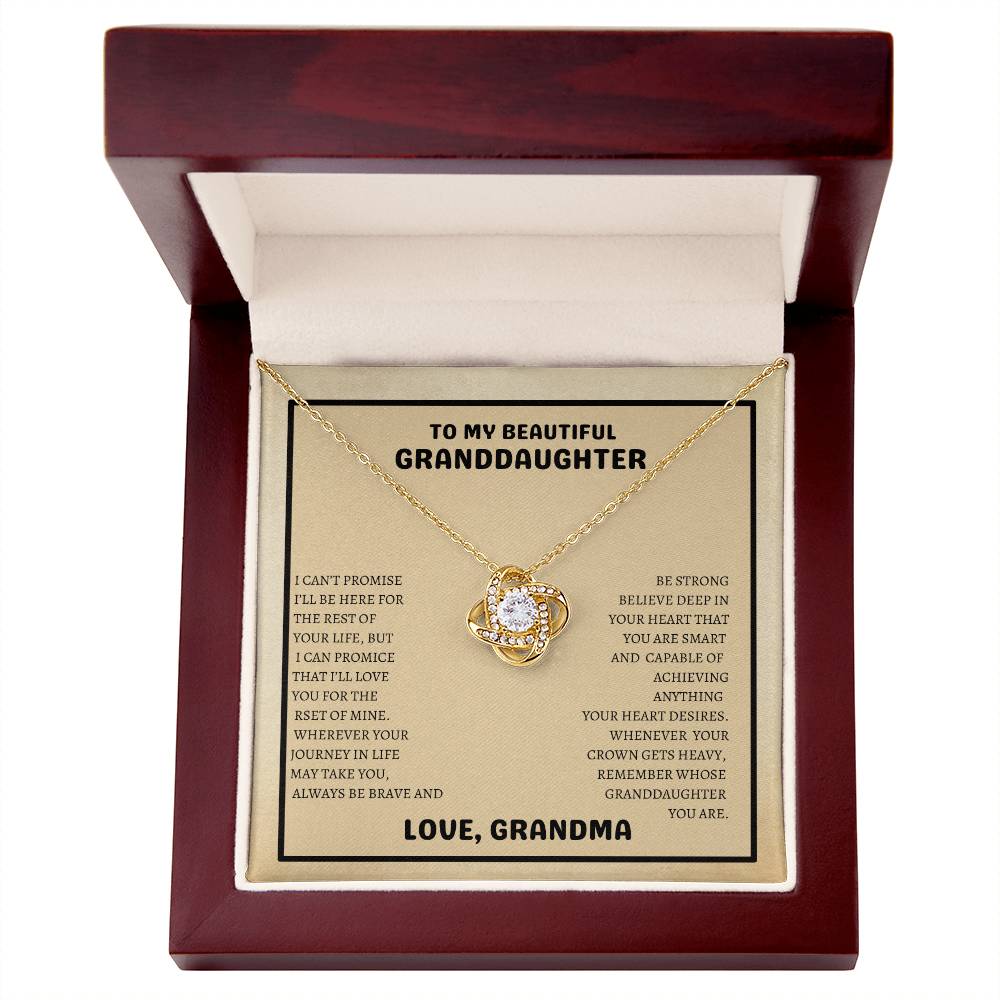 To My Beautiful Granddaughter