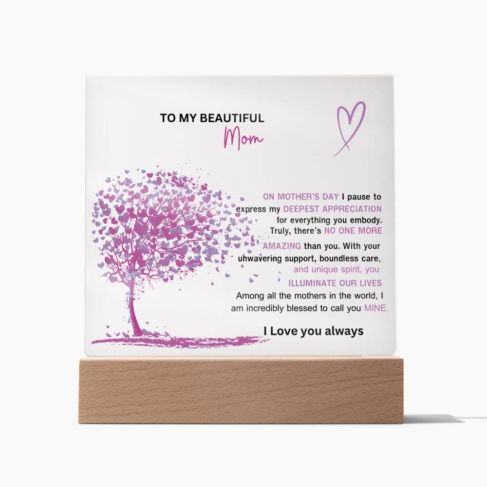 Mom's Mother's Day Acrylic Plaque