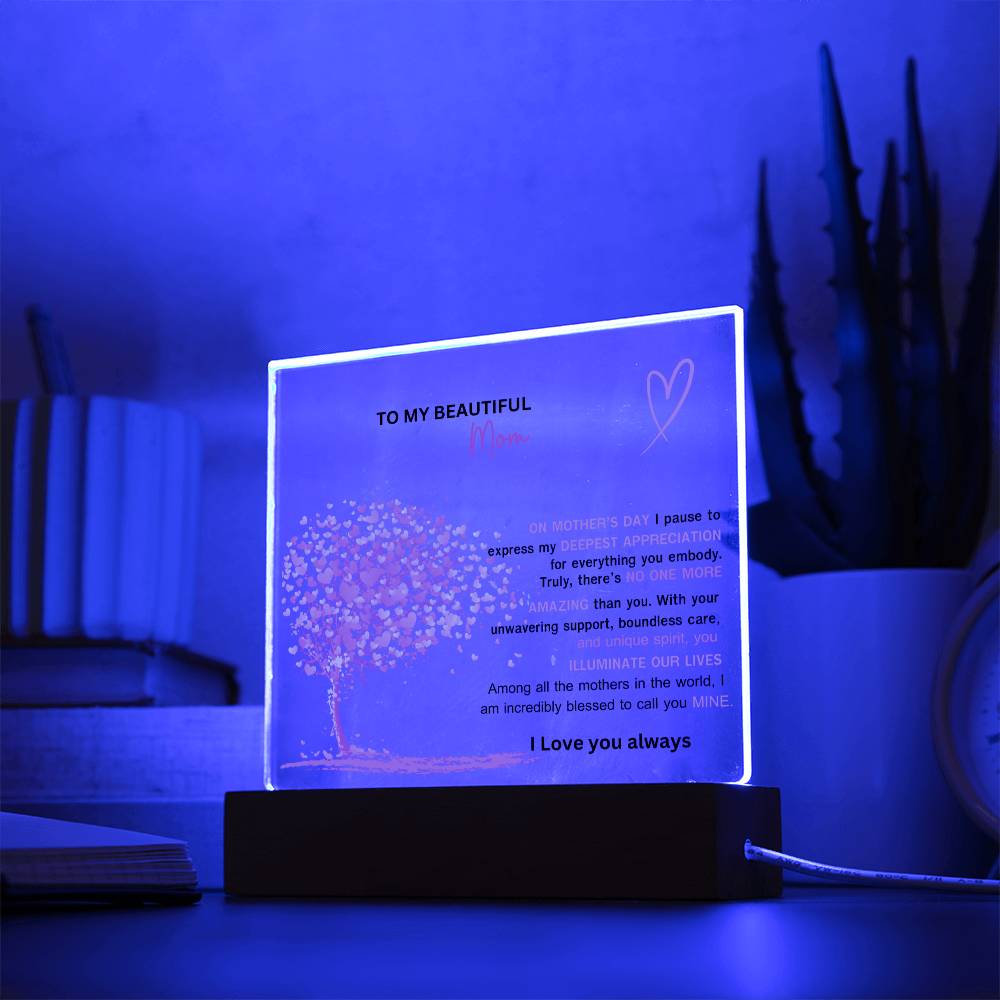 Mom's Mother's Day Acrylic Plaque