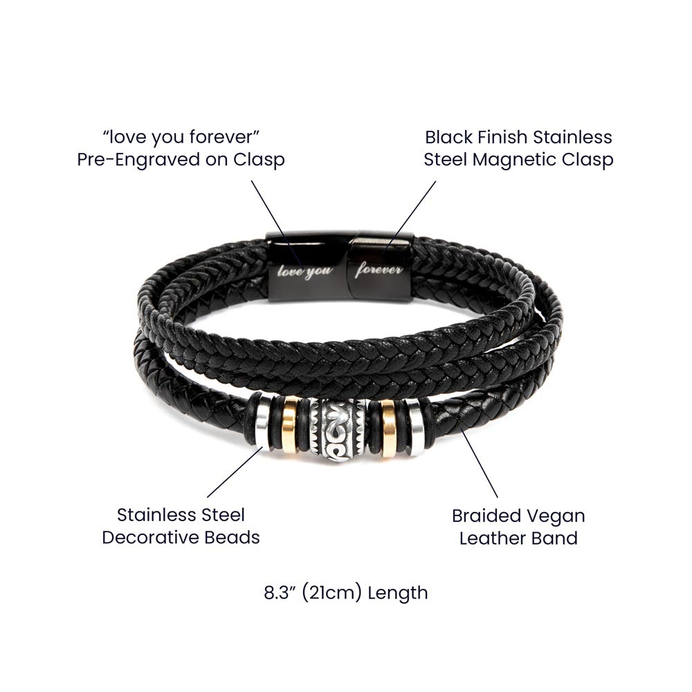 Best Dad Ever- Love You Forever Bracelet