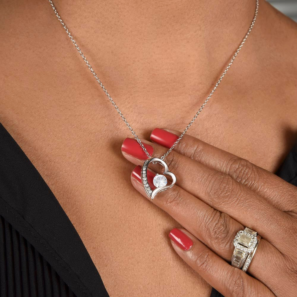 To my Beautiful Wife, Falling in love with you was beyond my control/ Lone Knot Necklace