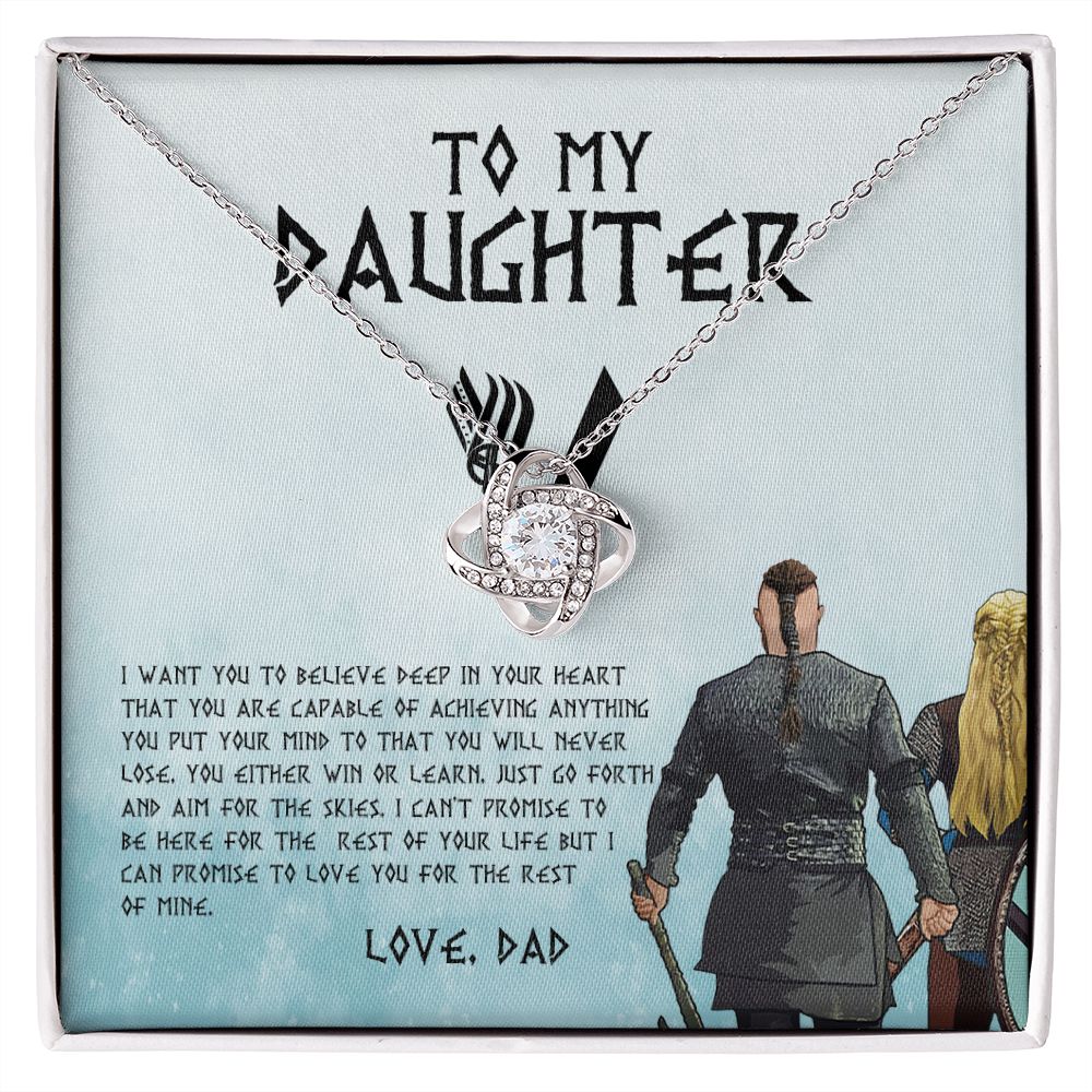 My Daughter | Win Or Learn - Love Knot Necklace