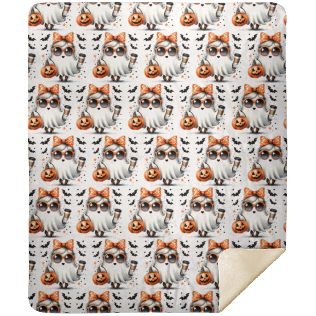 Girly Ghost Halloween Blanket