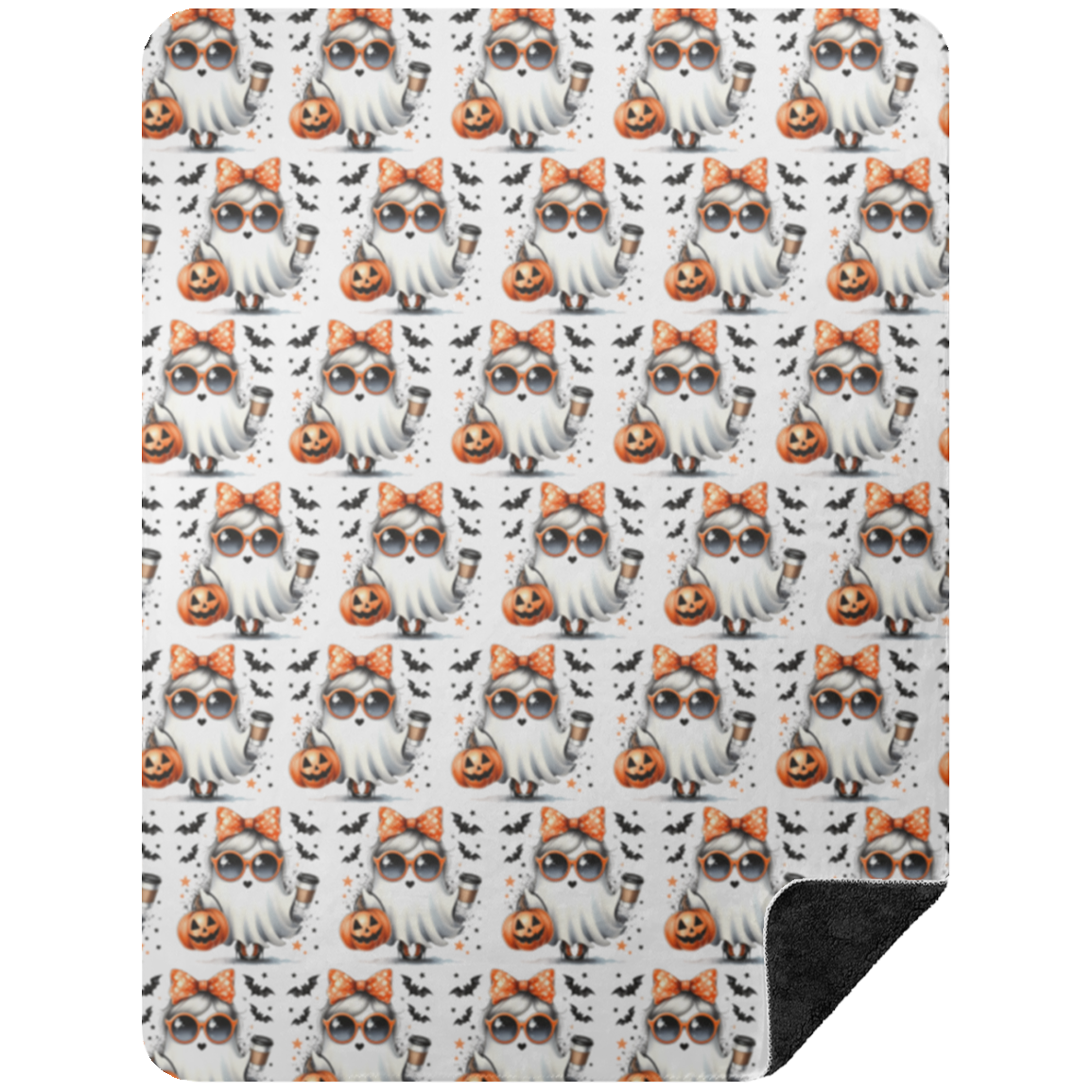 Girly Ghost Halloween Blanket