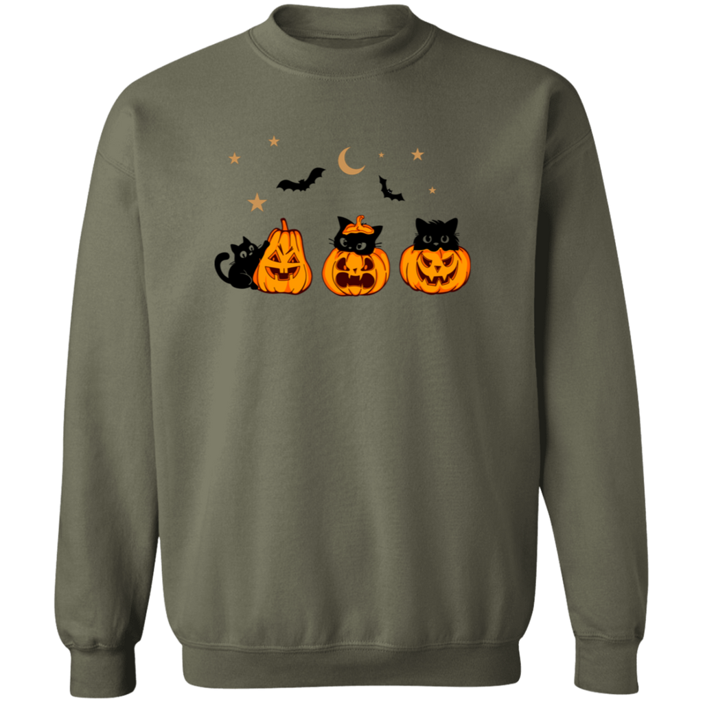Cats and Jack-O-Lantern Sweatshirt