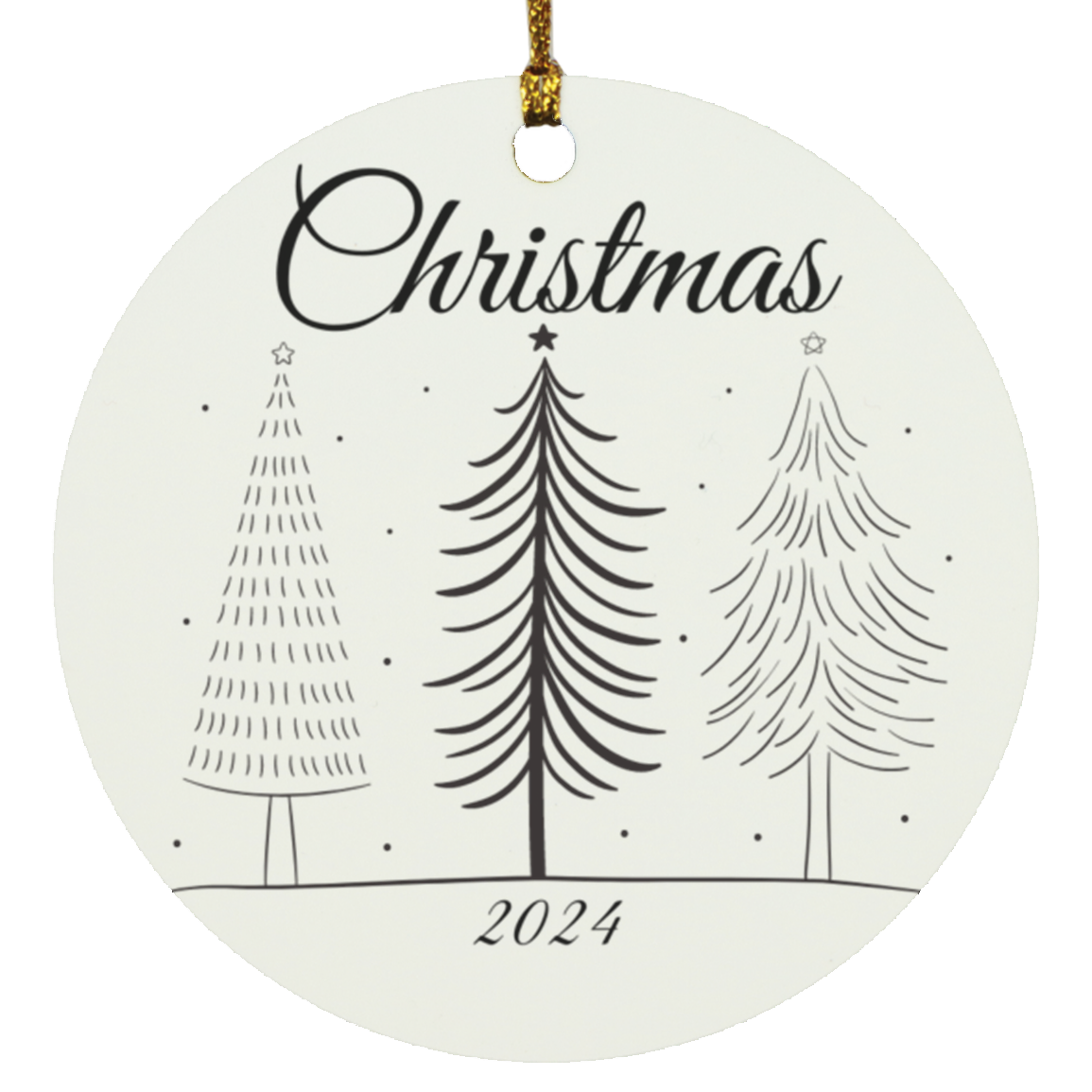 Christmas  2024 Circle Ornament