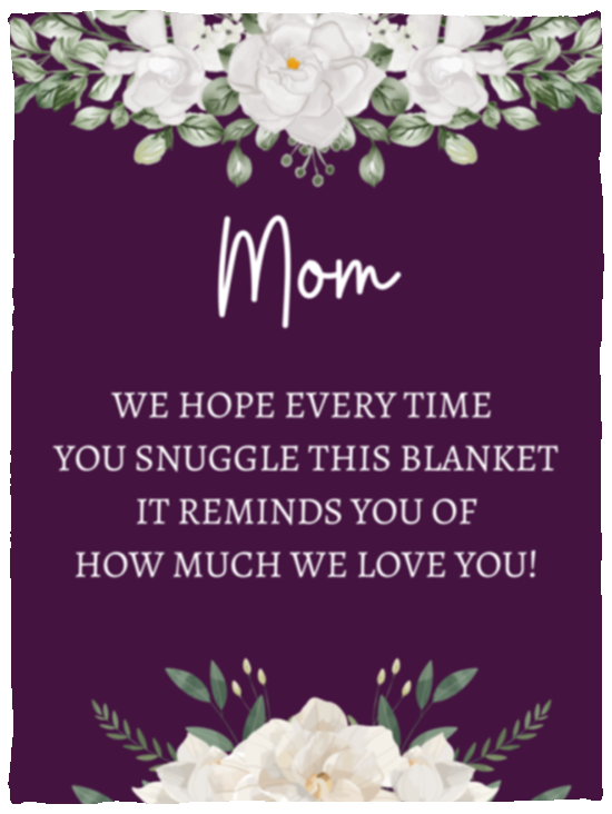 Mom blanket 30X40 Eng