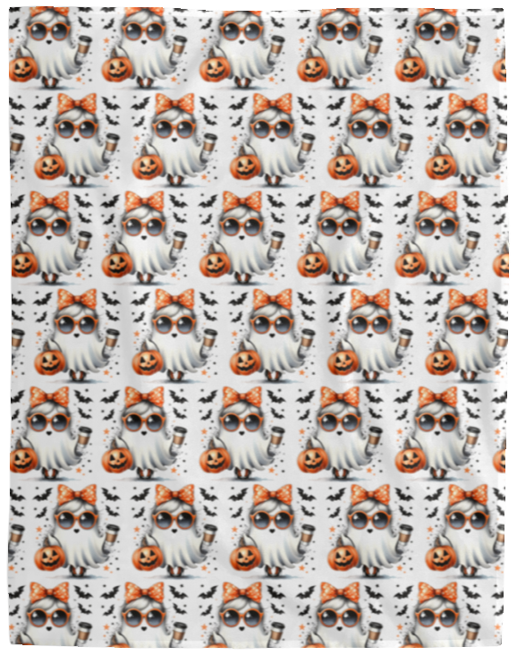 Girly Ghost Halloween Blanket