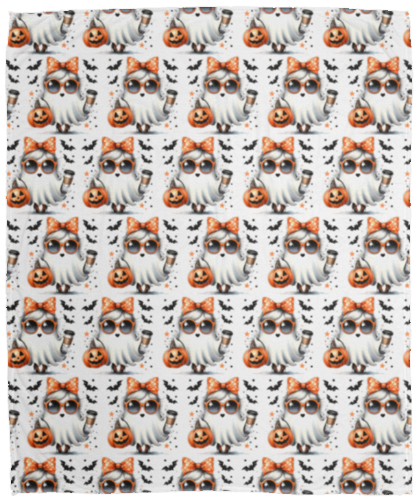 Girly Ghost Halloween Blanket