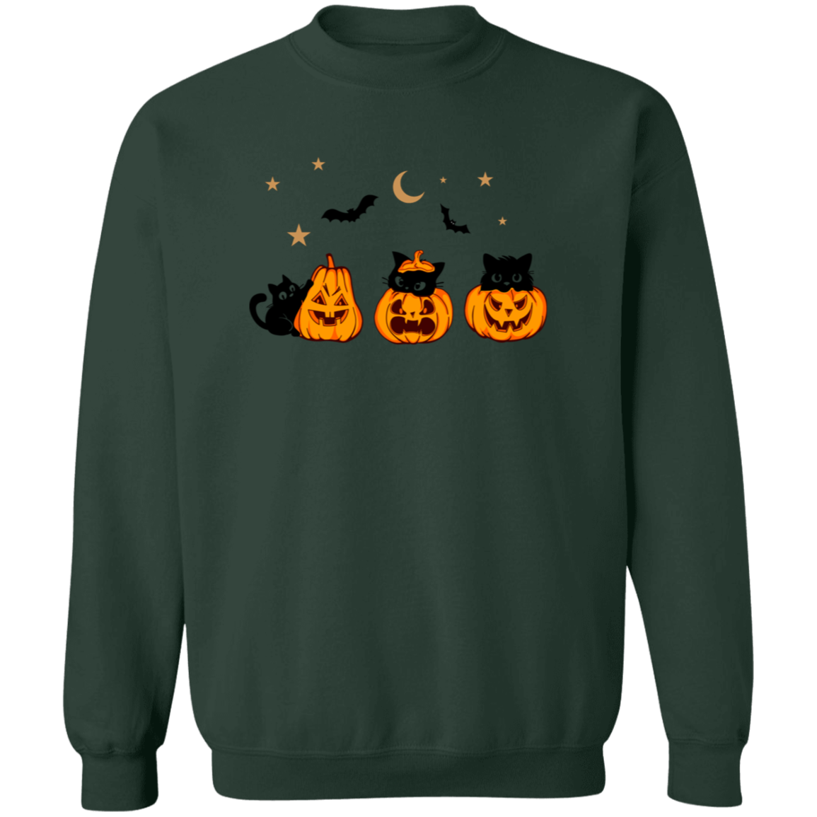 Cats and Jack-O-Lantern Sweatshirt