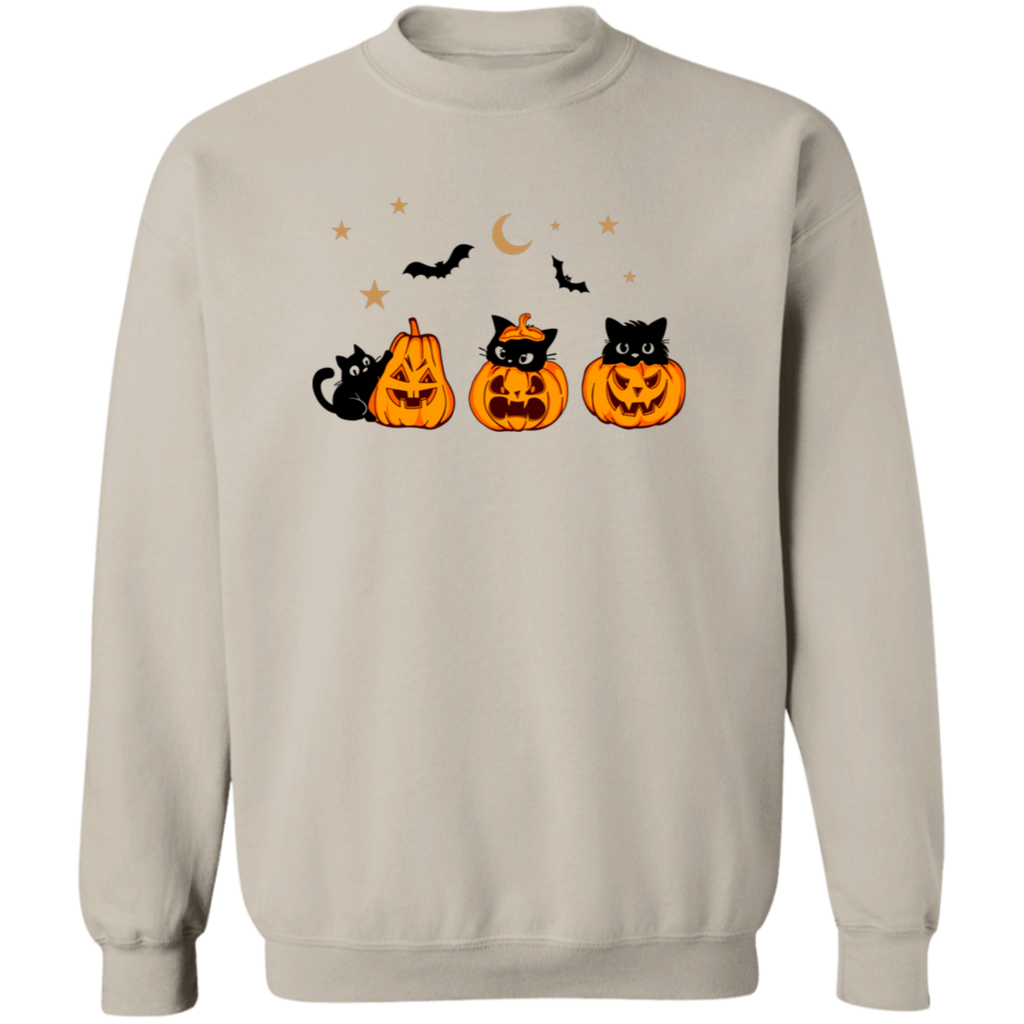 Cats and Jack-O-Lantern Sweatshirt