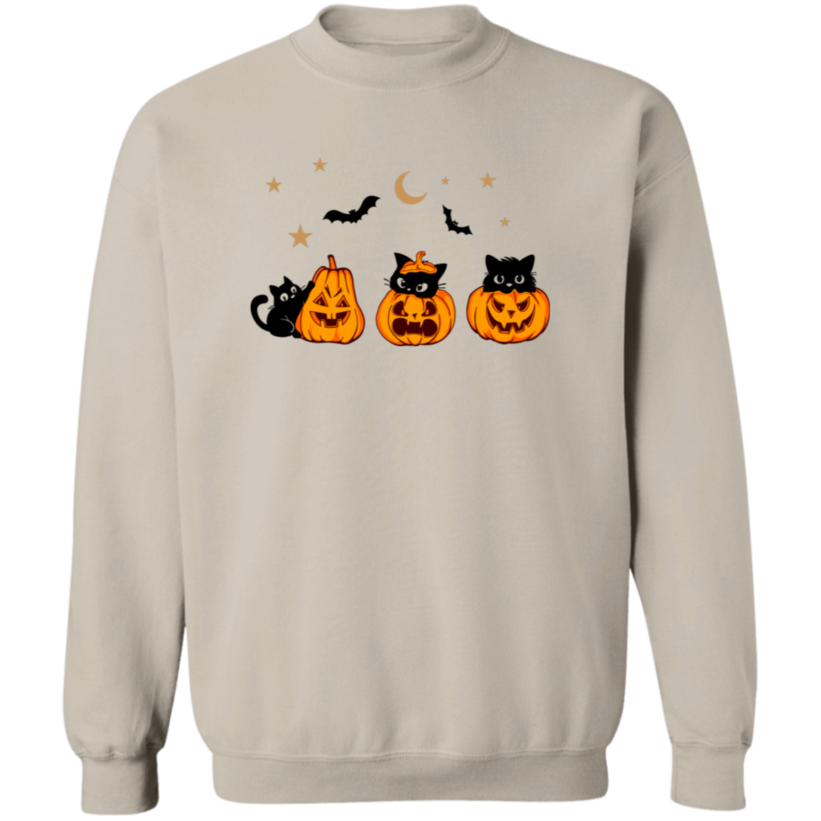 Cats and Jack-O-Lantern Sweatshirt