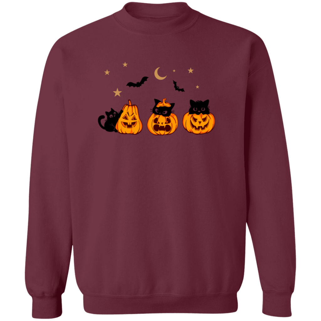 Cats and Jack-O-Lantern Sweatshirt