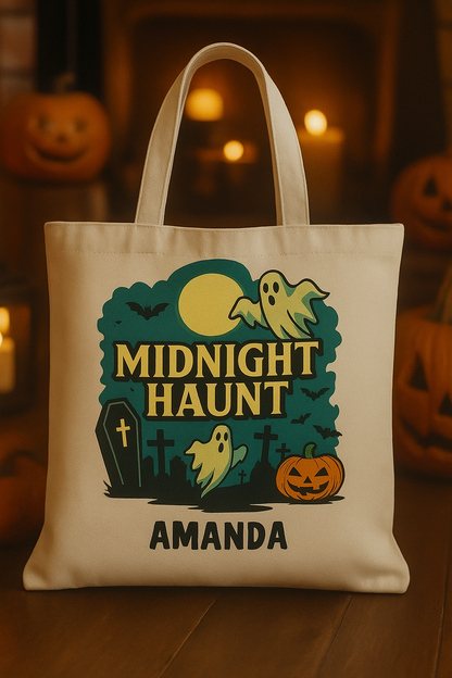 Personalized Halloween Trick-Or-Treat Bag/Custom Name Tote