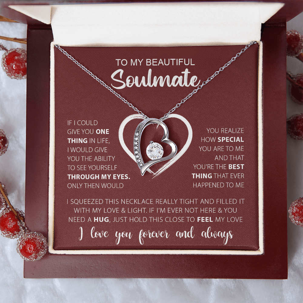 To My Beautiful Soulmate-Forever Love Necklace