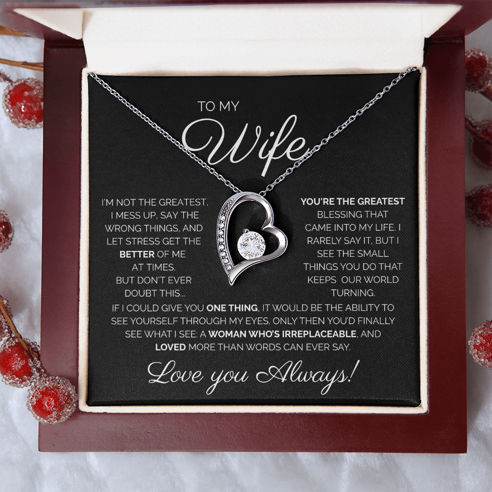 My Wife/You're the Greatest/Forever Love Necklace