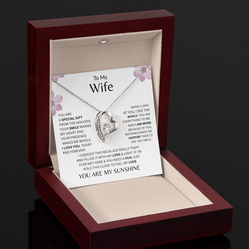 My Wife/ You Are A Special Gift From Heaven/ Forever Love Necklace