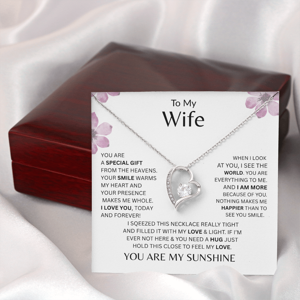 My Wife - You Are A Special Gift From Heaven - Forever Love Necklace             - FREE SHIPPING