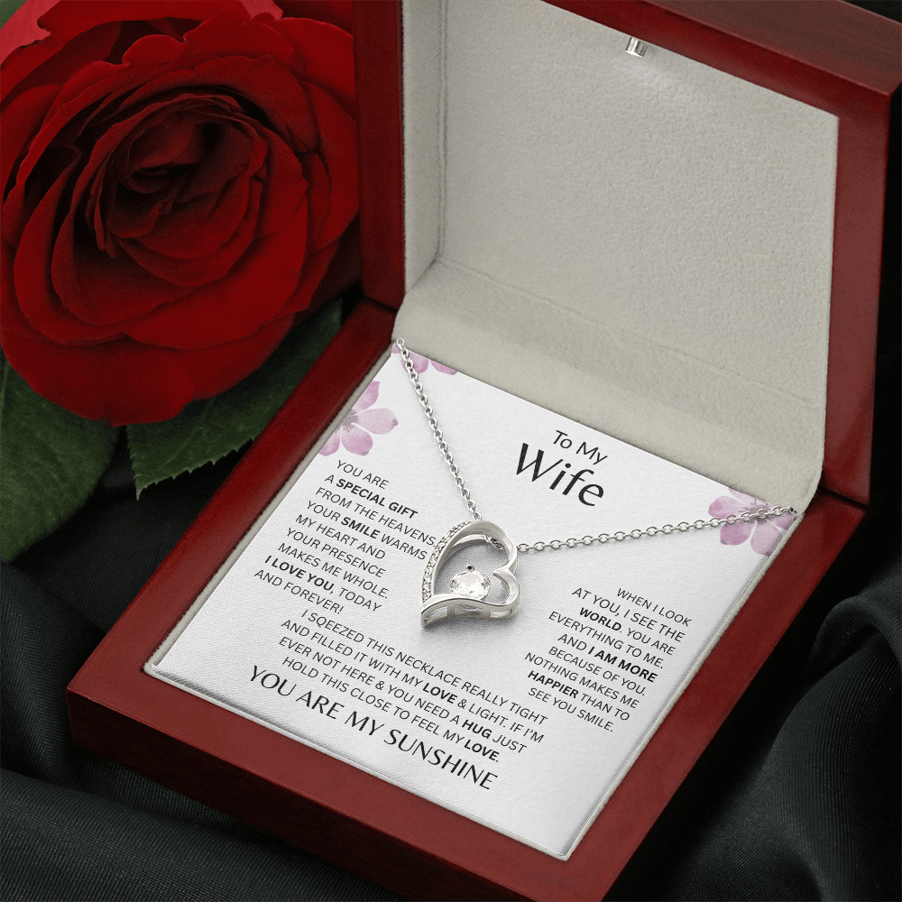 My Wife - You Are A Special Gift From Heaven - Forever Love Necklace             - FREE SHIPPING