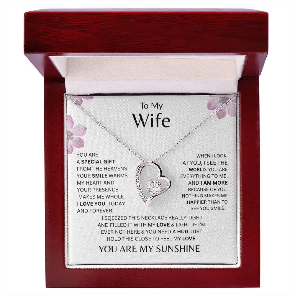 My Wife - You Are A Special Gift From Heaven - Forever Love Necklace             - FREE SHIPPING