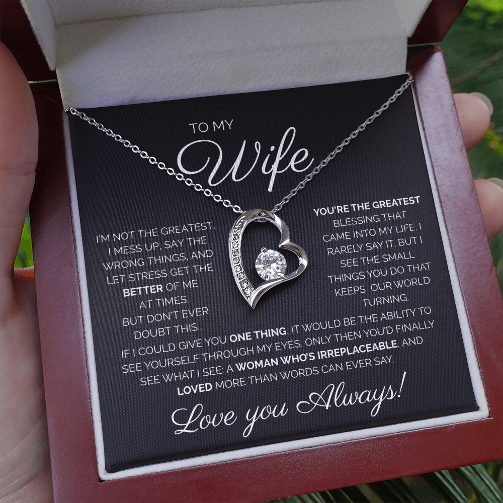 My Wife/You're the Greatest/Forever Love Necklace
