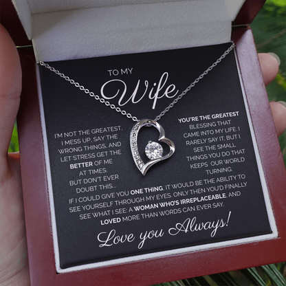 My Wife/You're the Greatest/Forever Love Necklace