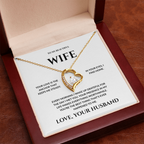 To My Beautiful Wife -You're The Best Thing That Ever Happened To Me - Forever Love Necklace
