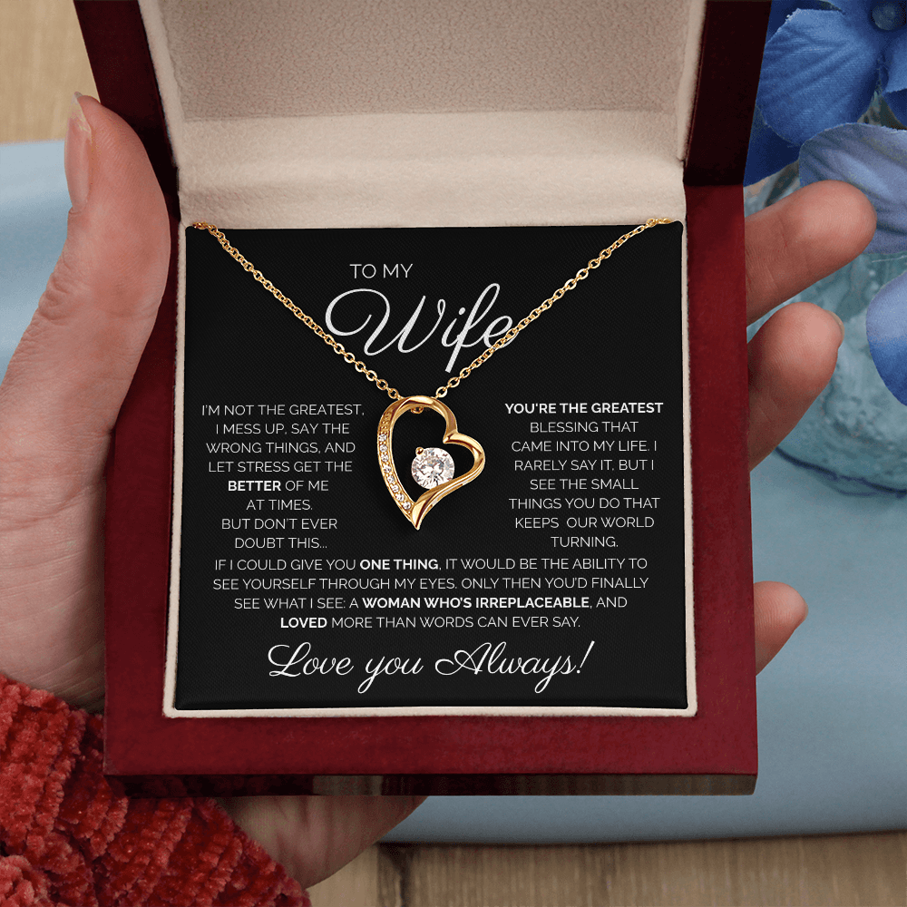 My Wife/You're the Greatest/Forever Love Necklace