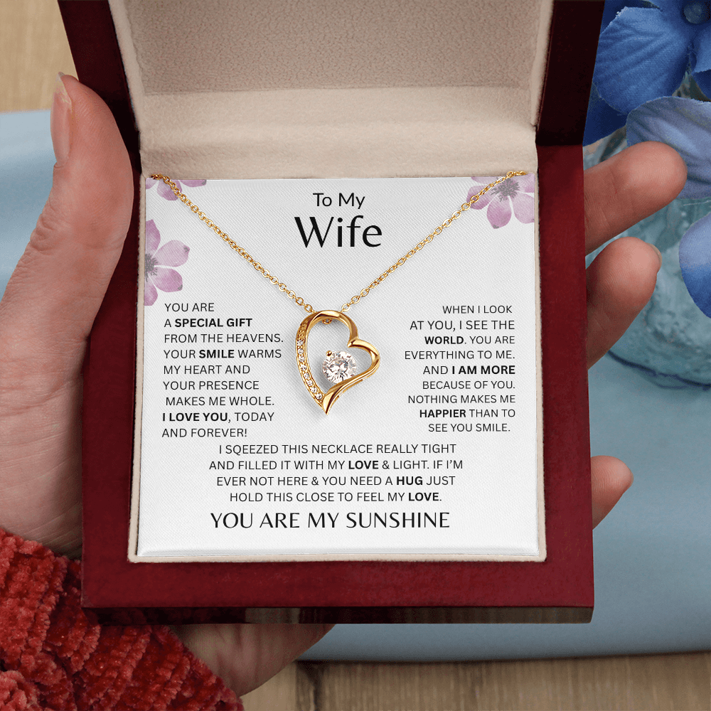 My Wife/ You Are A Special Gift From Heaven/ Forever Love Necklace