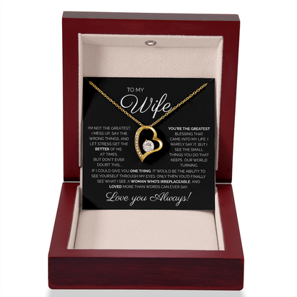 My Wife/You're the Greatest/Forever Love Necklace