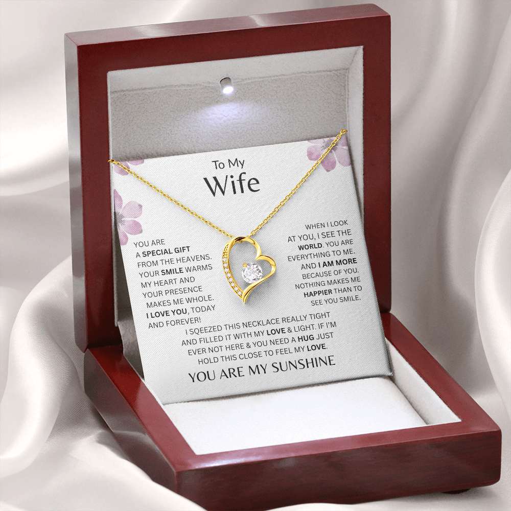 My Wife/ You Are A Special Gift From Heaven/ Forever Love Necklace