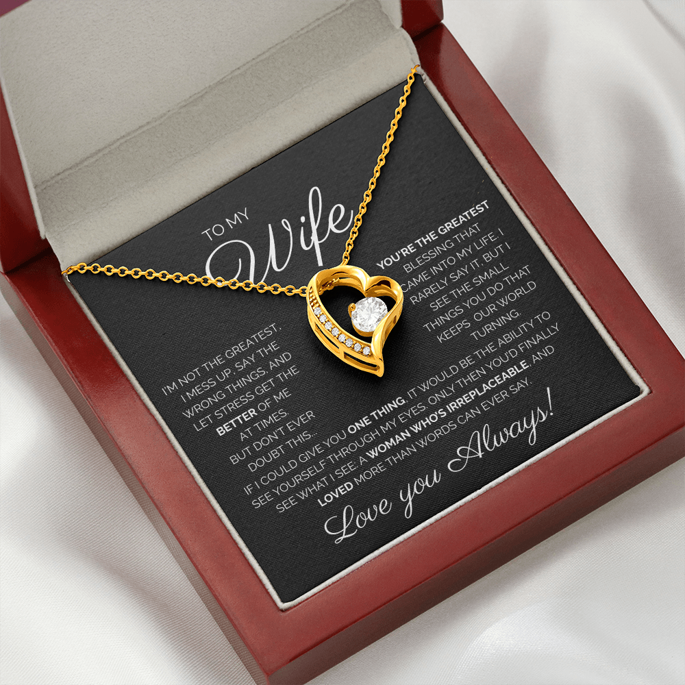 My Wife/You're the Greatest/Forever Love Necklace