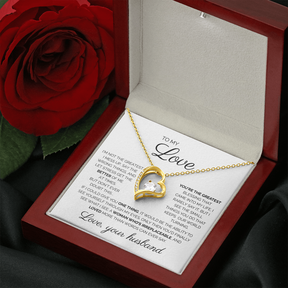 To My Love/ You're the Greatest/ Forever Love Necklace
