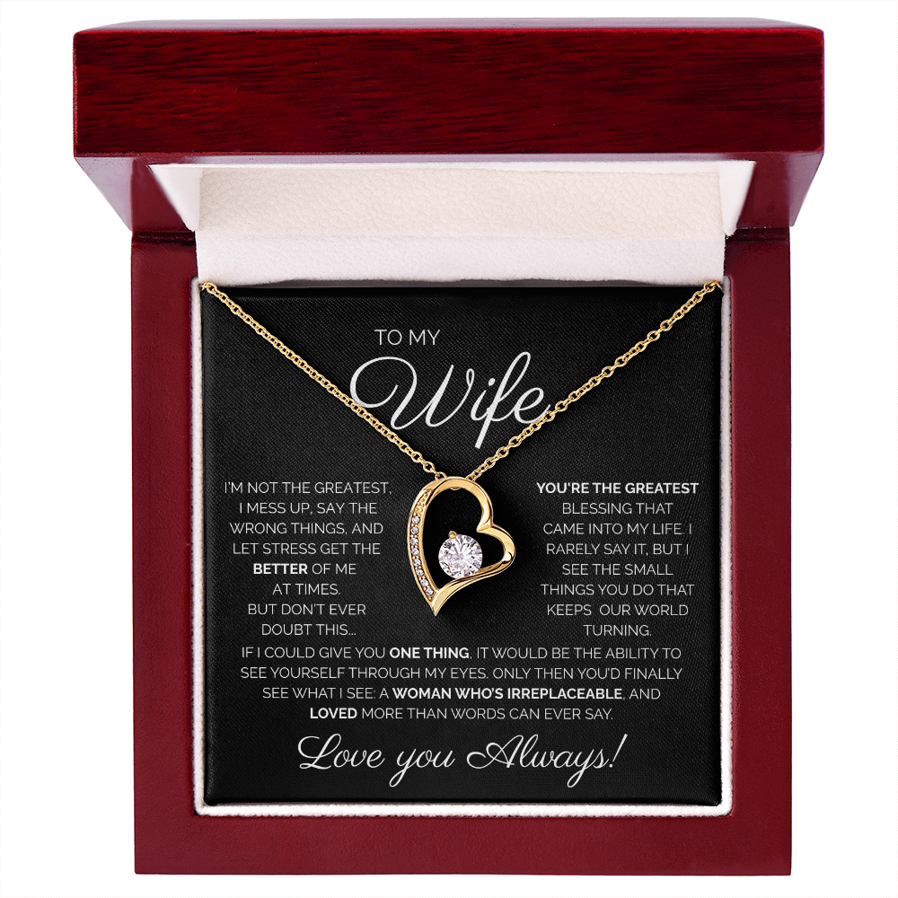 My Wife/You're the Greatest/Forever Love Necklace