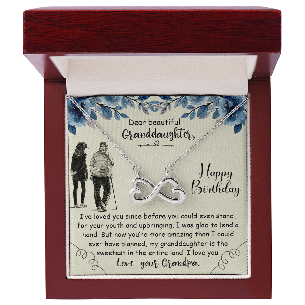 Dear Beautiful Granddaughter - Endless Love Necklace