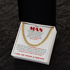 To My Man/ My Missing piece/Cuban Link Chain Gift