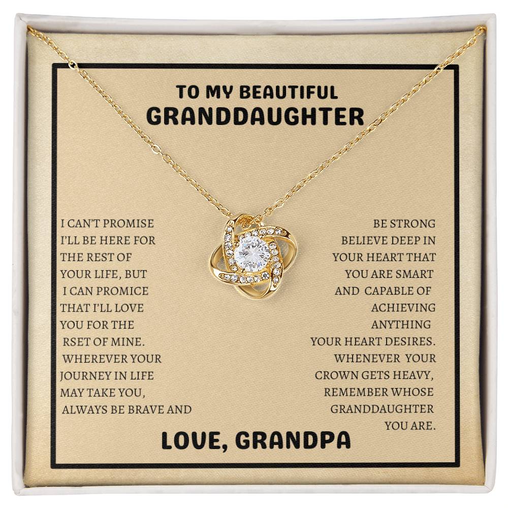 To My Beautiful Granddaughter