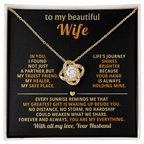 Beautiful Wife – Love Knot Necklace, A Gift of Forever Love