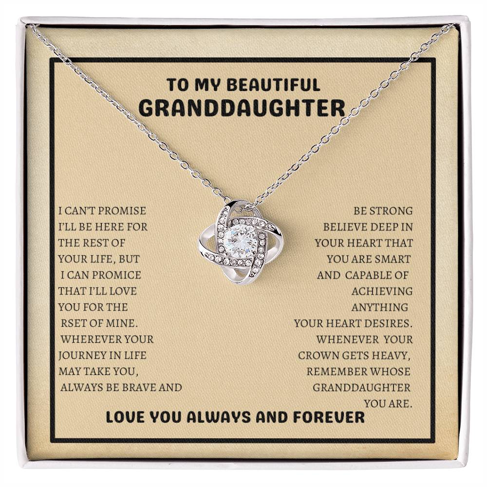 To My Beautiful Granddaughter