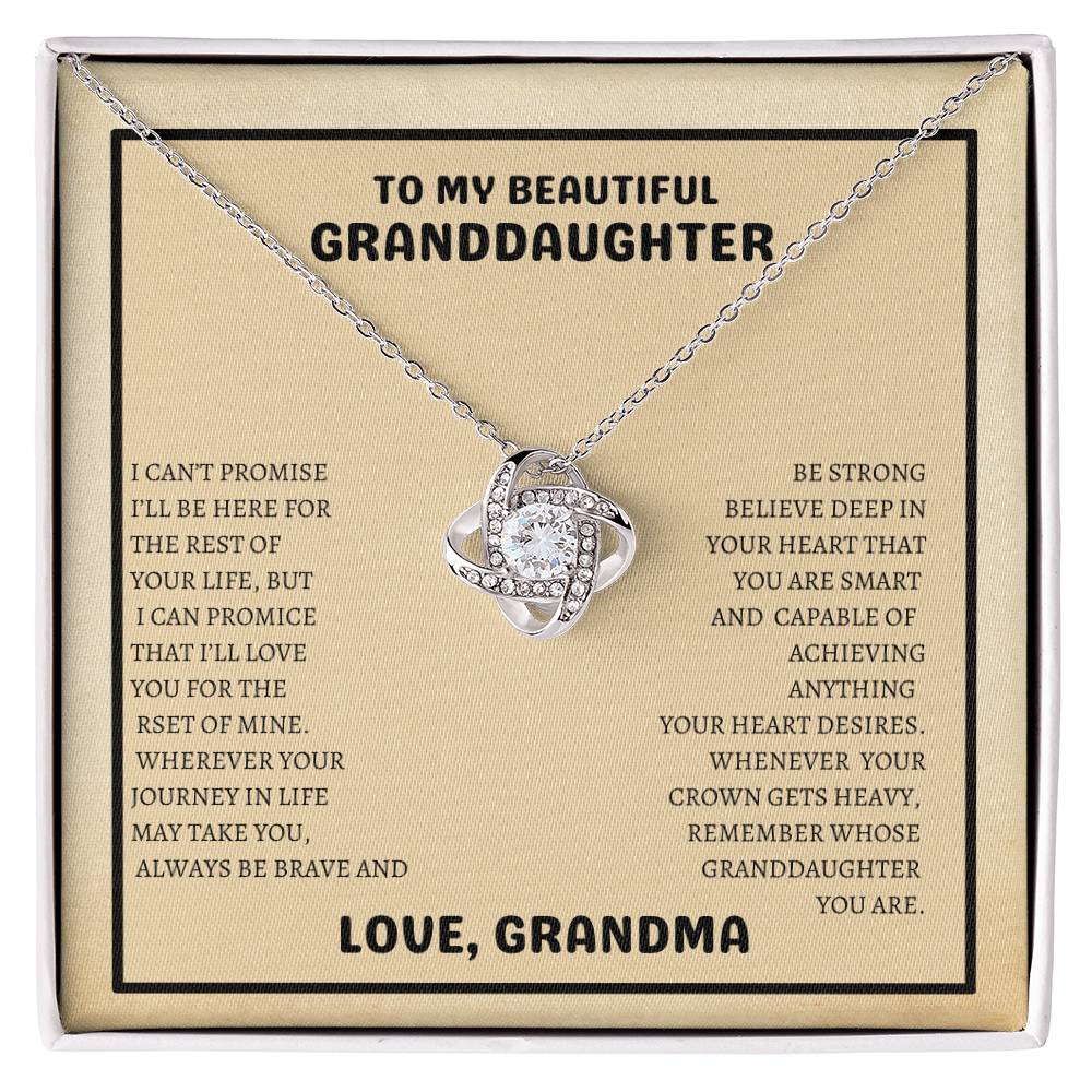 To My Beautiful Granddaughter