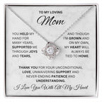To My Loving Mom | Love Knot Necklace
