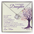 To My Daughter - Love Knot Necklace