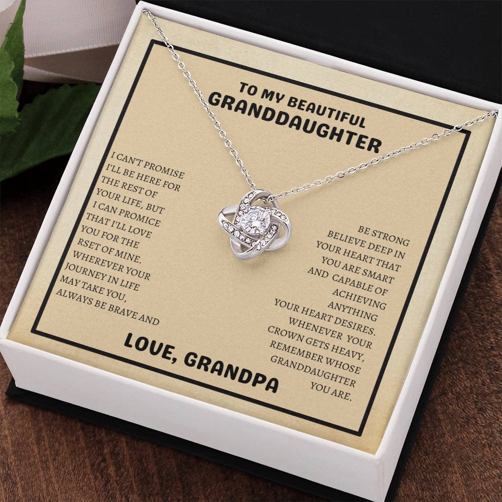 To My Beautiful Granddaughter