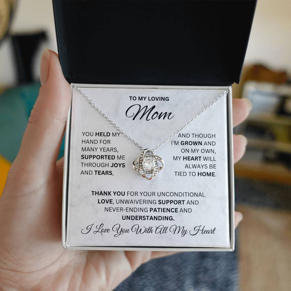 To My Loving Mom | Love Knot Necklace