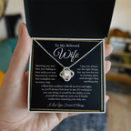 To My Beloved Wife - Love Knot Necklace
