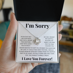 Apology Gift For Her-I'm Truly sorry-Love Knot Necklace