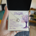 To My Daughter - Love Knot Necklace
